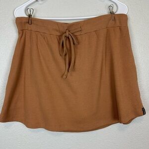 Known Supply Bree Skort Walnut Waffle Skirt NWT Brown